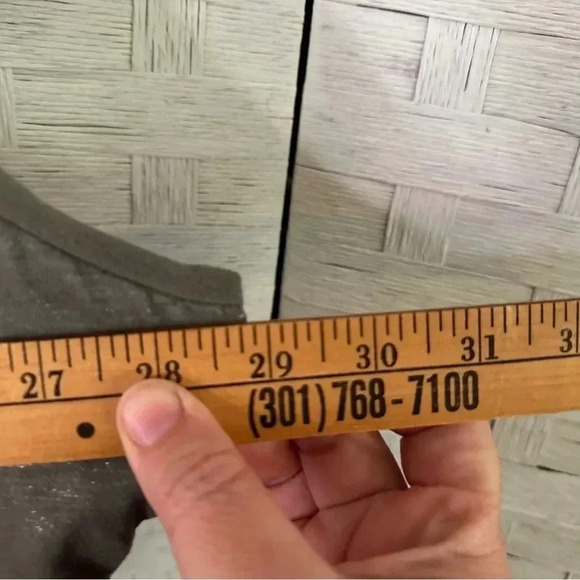 Sonoma Olive Green Sparkly casual long sleeve t-shirt, great condition plus size - Picture 5 of 6